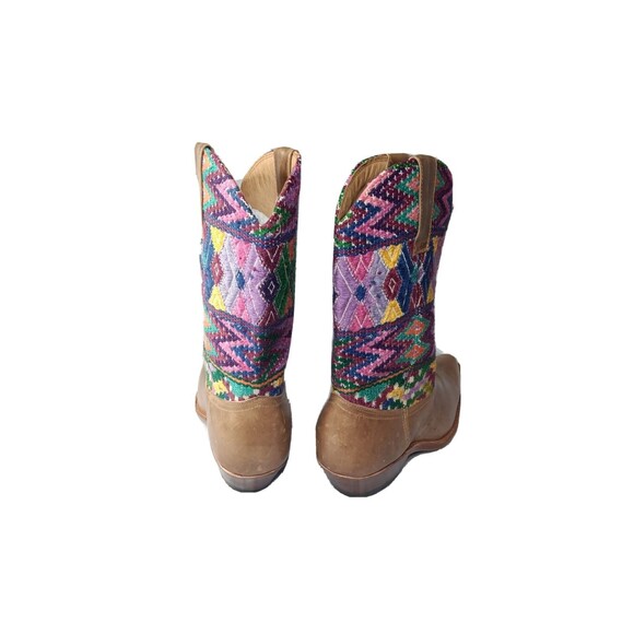 Handcrafted Kilim & Leather Boots Woven South Western Women's Size 41 | US 10 - Picture 5 of 13